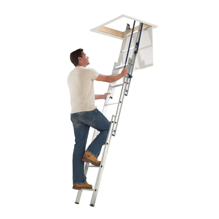 Werner Blue Seal Easy Stow 3 Section Loft Ladder Ladders4Sale