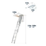 Werner Blue Seal Easy Stow 3 Section Loft Ladder-76013_PI_Infographic