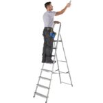 Youngman Atlas Light Trade Step Ladder-3-tread-tradesman