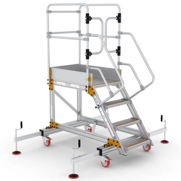 Climb It Extra Large Platform Safety Steps with Adjustable Stabilisers-CAS804