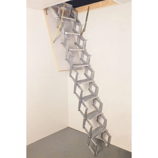Columbus-Junior-Aluminium-Concertina-Loft-Ladder-in-use