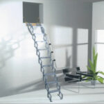 Columbus-Junior-Vertical-Wall-Access-Aluminium-Concertina-Ladder-open