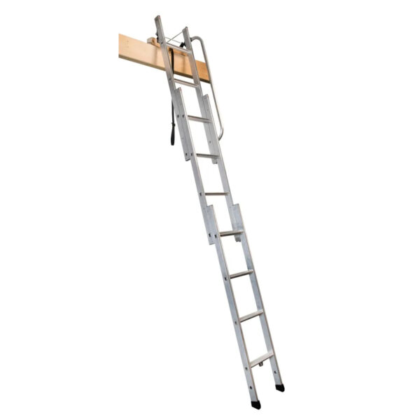 Loft-Centre-Mini-Aluminium-Sliding-Vertical-Carriage-Ladder-open-view