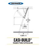 Werner Easi-Build Complete Timber Loft Ladder Access Kit-34538000_DI_Spec_Diagram