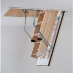 Werner Fire Guard Pro Complete Timber Loft Ladder Access Kit-34539000_EI_Closed_Side_View