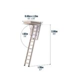 Werner Thermoplus Complete Timber Loft Ladder Access Kit-34537000_DI-Dimensions